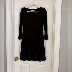 Calvin Klein Black Sweater Long Sleeve Dress